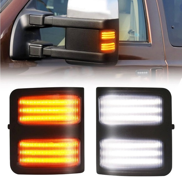 Folcolpol Other - LED switchback Rearview  Mirror Marker Lights / F- 250,350,450,550 / 2008- 2016